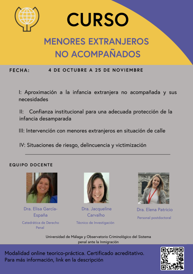Inscripciones abiertas en Curso sobre Menores extranjeros no acompañados